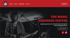 Desktop Screenshot of musicresourcecenter.org