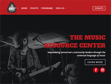 Tablet Screenshot of musicresourcecenter.org